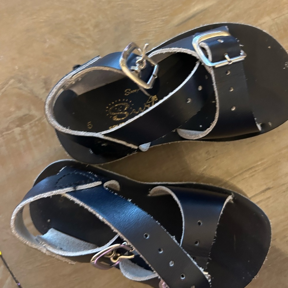 Baby size 5 navy sandals